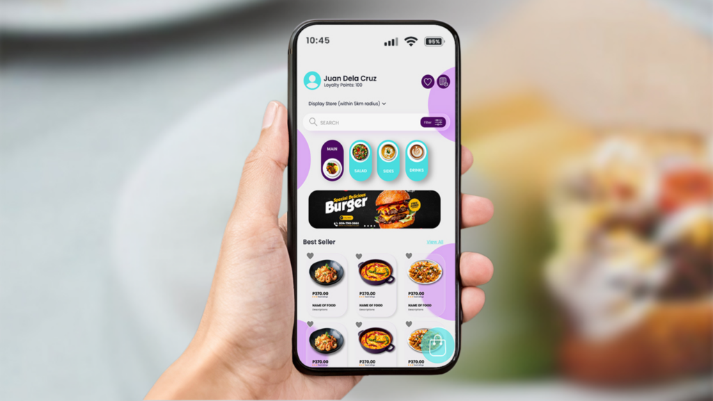 menuX's self-service solutions mobile app ordering