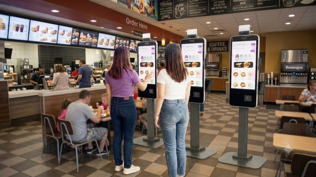 genieX's menuX self service kiosk