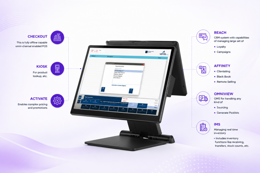Veras POS features
